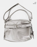 Natsu Motor Leather Buckle Belt Shoulder Bag