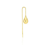 Champagne Moon Dew Drop Silver Darling Earrings