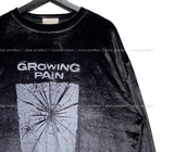 Growing printed velvet long sleeves