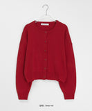 Lucyuni Color Round Knit Cardigan