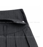 Noki Striped Pleated Mini Skirt