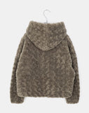 Elu Fluffy Button Jacket
