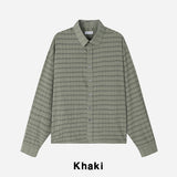 Crudy wrinkle check shirt