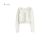 Kendi Angora Knit Sleeveless Cardigan