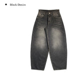 Get Black Blue Washing Wide Pants
