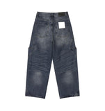 KNEE POCKET WIDE DENIM