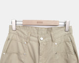 Dawson Cut-out Point Wide Cotton Pants