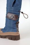 Rant double denim boots
