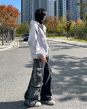 Theon Reverse Black Cargo Denim