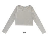 DEEP NECK CROP T