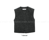 CRACK LEATHER VEST
