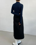 Turtleneck Ribbed Warmer T-Shirt