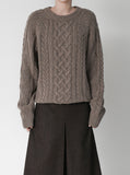 [Premium] Peanut Wool Cable Knit