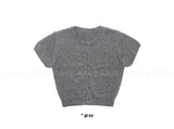BOUCLE SHORT-SLEEVE CARDIGAN
