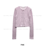 Fog Double-Button Mohair Cardigan