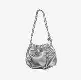 Pierce Chain Ribbon Mini Shoulder Bag