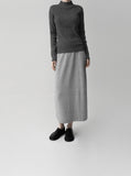 [Premium] Whole Garment  Half-Turtleneck Ribbed Knit