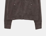 [MADE] Bader Eyelet Cut Collar Washed Cotton Jacket