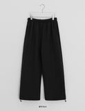 [BAONHAUS] Holfer Cable Quilting Banding Wide Pants