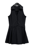 Surren Stripe Collar One Piece