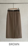 Judia Slit Belt Skirt