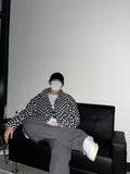 Checker Fleece Quilted Jumper