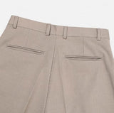Polish pintuck wide slacks