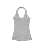 Blend Waffle Layered Halter Sweatshirt