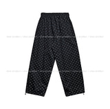 Meni Dot Pintuck Balloon Wide Pants
