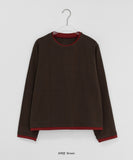 [BAONHAUS] Gilmove Layered Color Matching Long Sleeve Tee