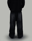 Crow Black Washed Denim Jeans