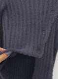 Sleeve Hole Unbalanced Knitwear