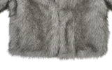 [Lining Quilting] Celan Hairy Fur Collar Jacket