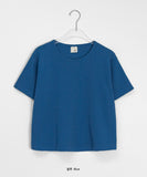 [BAONHAUS] Hyeongo Ribbed Crop Short Sleeve Tee
