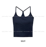 [U-BASIC] Comi Ribbed Y Sleeveless (+with cup)