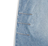 Wiz Button Washed Balloon Denim Pants