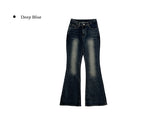 [Pelvic Pad] Pet Washing High Waist Denim Bootcut Pants