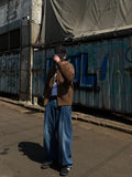 Side Two-Tuck Wide Denim