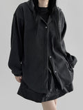 Bartz ribbed hooded shirt