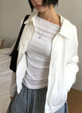STRAP HIGH NECK BLOUSON