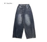 [A/M] Cont Washing Side Pintuck Snap Wide Pants