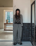 Pierre Stripe Set-Up String Pants