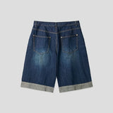 Cuffrey Dart Rollup Bermuda Denim Pants