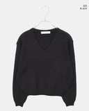 Kanni Basic V-Neck Long Sleeve Knit