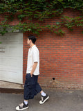 Non-Fade Cargo Bermuda Denim