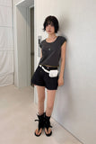 (2-WAY) LEATHER BELT BAG