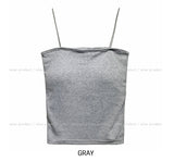 [U-BASIC] 2TYPE Soft Tube Top Sleeveless (With Cup)