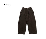 Forman Corduroy Brushed Adjust Wide Pants