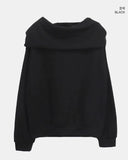 Haun Off-Shoulder Hood Sweatshirt