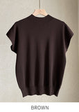 Softy plain short-sleeved knit